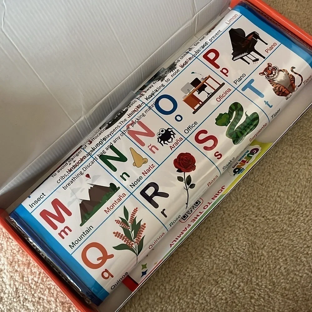 Brand New Bilingual Talking Alphabet 1st 100 Words Spanish English Learning Toys